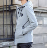 Mens Army Green Hooded Zipper Jacket - Presidential Brand (R)