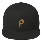 Presidential P Gold Flat Bill Cap - Presidential Brand (R)