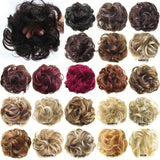 Oubeca Synthetic Flexible Hair Buns Curly Scrunchy Chignon Elastic Messy Wavy Scrunchies Wrap For Ponytail Extensions For Women - Presidential Brand (R)