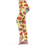 Unicorn Leggings Women Leggins Fitness Legging Sexy Pants 3d Printed Rainbow Star Cat Donuts - Presidential Brand (R)