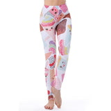 Unicorn Leggings Women Leggins Fitness Legging Sexy Pants 3d Printed Rainbow Star Cat Donuts - Presidential Brand (R)
