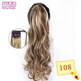 Hair Extension Heat Resistant Synthetic Natural Wave Pony Tail WTB 22" Long Wavy Wrap Around Clip In Ponytail - Presidential Brand (R)