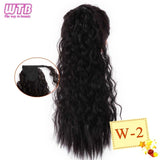 Hair Extension Heat Resistant Synthetic Natural Wave Pony Tail WTB 22" Long Wavy Wrap Around Clip In Ponytail - Presidential Brand (R)