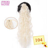 Hair Extension Heat Resistant Synthetic Natural Wave Pony Tail WTB 22" Long Wavy Wrap Around Clip In Ponytail - Presidential Brand (R)