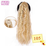 Hair Extension Heat Resistant Synthetic Natural Wave Pony Tail WTB 22" Long Wavy Wrap Around Clip In Ponytail - Presidential Brand (R)