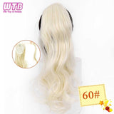 Hair Extension Heat Resistant Synthetic Natural Wave Pony Tail WTB 22" Long Wavy Wrap Around Clip In Ponytail - Presidential Brand (R)
