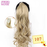 Hair Extension Heat Resistant Synthetic Natural Wave Pony Tail WTB 22" Long Wavy Wrap Around Clip In Ponytail - Presidential Brand (R)