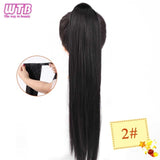 Hair Extension Heat Resistant Synthetic Natural Wave Pony Tail WTB 22" Long Wavy Wrap Around Clip In Ponytail - Presidential Brand (R)