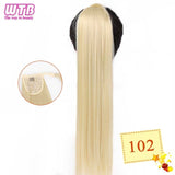 Hair Extension Heat Resistant Synthetic Natural Wave Pony Tail WTB 22" Long Wavy Wrap Around Clip In Ponytail - Presidential Brand (R)