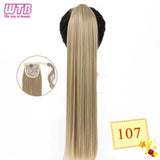 Hair Extension Heat Resistant Synthetic Natural Wave Pony Tail WTB 22" Long Wavy Wrap Around Clip In Ponytail - Presidential Brand (R)