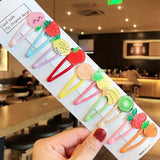 1Set Girls Cute Cartoon Animal Fruit Colorfur Hairpins Children Sweet Hair Clip Headband - Presidential Brand (R)
