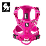 Truelove Pet Reflective Nylon Dog Harness No Pull Adjustable Medium Large Naughty Dog Vest Safety Vehicular Lead Walking Running