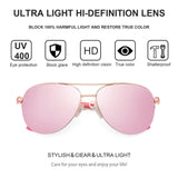 sunglasses women uv 400 oculos female sun glasses shades mirror Pilot Pink feminino zonnebril dames gafas de sol mujer - Presidential Brand (R)