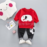 Baby Boys Girls Autumn Warm WaistCoat Sweatshirt Pants 3Pcs Infant Kids Children Sports Suit Toddler - Presidential Brand (R)