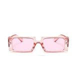 Trendy Rectangle Sunglasses Women Brand Design Black Thick Frame Fashion 90s Cool Sun Glasses Shades Female - Presidential Brand (R)