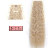 Long Straight Clip In Tail False Hair Ponytail Hairpiece With Hairpins Synthetic Pony Tail Extensions Black Brown Headwear - Presidential Brand (R)