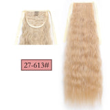 Long Straight Clip In Tail False Hair Ponytail Hairpiece With Hairpins Synthetic Pony Tail Extensions Black Brown Headwear - Presidential Brand (R)