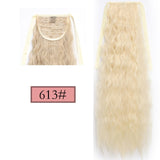 Long Straight Clip In Tail False Hair Ponytail Hairpiece With Hairpins Synthetic Pony Tail Extensions Black Brown Headwear - Presidential Brand (R)