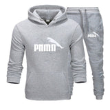 Men's track suit fleece padded hoodie brand casual wear track suit men's jacket + pants warm wool liner winter sweatshirt suit。 - Presidential Brand (R)