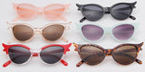 Vintage 90s Unique Cat Eye Sunglasses Women Sexy Red Frame Retro Black Cateye Sun Glasses Shades Gift - Presidential Brand (R)