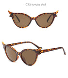 Vintage 90s Unique Cat Eye Sunglasses Women Sexy Red Frame Retro Black Cateye Sun Glasses Shades Gift - Presidential Brand (R)