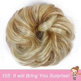 Short Straight Chignon With Elastic Band Synthetic Scrunchie Messy Hair Bun High Temperature Fiber Hairpieces Extensions - Presidential Brand (R)