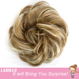 Short Straight Chignon With Elastic Band Synthetic Scrunchie Messy Hair Bun High Temperature Fiber Hairpieces Extensions - Presidential Brand (R)