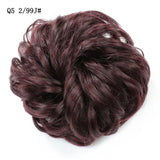 WERD  2 Plastic Comb Clip In Curly Synthetic Hair Pieces Chignon Updo Cover Hairpiece Extension Hair Bun Hair Accessories - Presidential Brand (R)