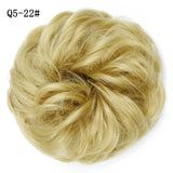 WERD  2 Plastic Comb Clip In Curly Synthetic Hair Pieces Chignon Updo Cover Hairpiece Extension Hair Bun Hair Accessories - Presidential Brand (R)