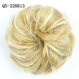 WERD  2 Plastic Comb Clip In Curly Synthetic Hair Pieces Chignon Updo Cover Hairpiece Extension Hair Bun Hair Accessories - Presidential Brand (R)