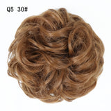 WERD  2 Plastic Comb Clip In Curly Synthetic Hair Pieces Chignon Updo Cover Hairpiece Extension Hair Bun Hair Accessories - Presidential Brand (R)