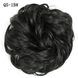 WERD  2 Plastic Comb Clip In Curly Synthetic Hair Pieces Chignon Updo Cover Hairpiece Extension Hair Bun Hair Accessories - Presidential Brand (R)