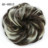 WERD  2 Plastic Comb Clip In Curly Synthetic Hair Pieces Chignon Updo Cover Hairpiece Extension Hair Bun Hair Accessories - Presidential Brand (R)