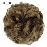 WERD  2 Plastic Comb Clip In Curly Synthetic Hair Pieces Chignon Updo Cover Hairpiece Extension Hair Bun Hair Accessories - Presidential Brand (R)
