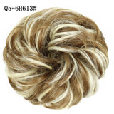 WERD  2 Plastic Comb Clip In Curly Synthetic Hair Pieces Chignon Updo Cover Hairpiece Extension Hair Bun Hair Accessories - Presidential Brand (R)