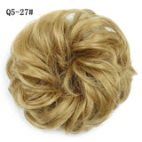 WERD  2 Plastic Comb Clip In Curly Synthetic Hair Pieces Chignon Updo Cover Hairpiece Extension Hair Bun Hair Accessories - Presidential Brand (R)