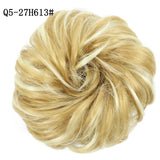 WERD  2 Plastic Comb Clip In Curly Synthetic Hair Pieces Chignon Updo Cover Hairpiece Extension Hair Bun Hair Accessories - Presidential Brand (R)