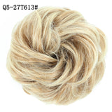 WERD  2 Plastic Comb Clip In Curly Synthetic Hair Pieces Chignon Updo Cover Hairpiece Extension Hair Bun Hair Accessories - Presidential Brand (R)