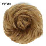 WERD  2 Plastic Comb Clip In Curly Synthetic Hair Pieces Chignon Updo Cover Hairpiece Extension Hair Bun Hair Accessories - Presidential Brand (R)