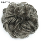 WERD  2 Plastic Comb Clip In Curly Synthetic Hair Pieces Chignon Updo Cover Hairpiece Extension Hair Bun Hair Accessories - Presidential Brand (R)