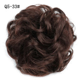 WERD  2 Plastic Comb Clip In Curly Synthetic Hair Pieces Chignon Updo Cover Hairpiece Extension Hair Bun Hair Accessories - Presidential Brand (R)