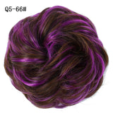 WERD  2 Plastic Comb Clip In Curly Synthetic Hair Pieces Chignon Updo Cover Hairpiece Extension Hair Bun Hair Accessories - Presidential Brand (R)