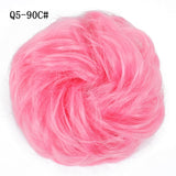 WERD  2 Plastic Comb Clip In Curly Synthetic Hair Pieces Chignon Updo Cover Hairpiece Extension Hair Bun Hair Accessories - Presidential Brand (R)