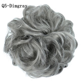 WERD  2 Plastic Comb Clip In Curly Synthetic Hair Pieces Chignon Updo Cover Hairpiece Extension Hair Bun Hair Accessories - Presidential Brand (R)