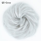 WERD  2 Plastic Comb Clip In Curly Synthetic Hair Pieces Chignon Updo Cover Hairpiece Extension Hair Bun Hair Accessories - Presidential Brand (R)