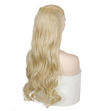 MERISI HAIR 5 Clips Synthetic Hair Long Straight Clip In Hair Extensions False Hair Black Hair Pieces for Women - Presidential Brand (R)