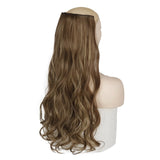 MERISI HAIR 5 Clips Synthetic Hair Long Straight Clip In Hair Extensions False Hair Black Hair Pieces for Women - Presidential Brand (R)