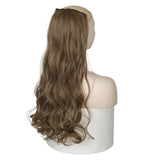 MERISI HAIR 5 Clips Synthetic Hair Long Straight Clip In Hair Extensions False Hair Black Hair Pieces for Women - Presidential Brand (R)