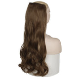 MERISI HAIR 5 Clips Synthetic Hair Long Straight Clip In Hair Extensions False Hair Black Hair Pieces for Women - Presidential Brand (R)