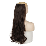 MERISI HAIR 5 Clips Synthetic Hair Long Straight Clip In Hair Extensions False Hair Black Hair Pieces for Women - Presidential Brand (R)